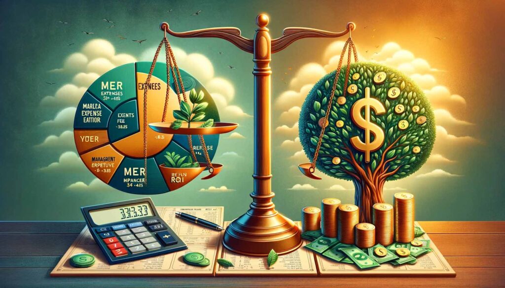 difference between MER (Management Expense Ratio) and ROI (Return on Investment)